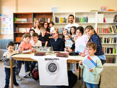 NOTICIA EN EL DIARIO DE BURGOSY AGRADECIMIENTO A JUAN JOSÉ MEDINA TRAS LA CELEBRACIÓN DEL TALLER PARA NIÑOS: FORMAS DE VER Y DE LEER SIN VER